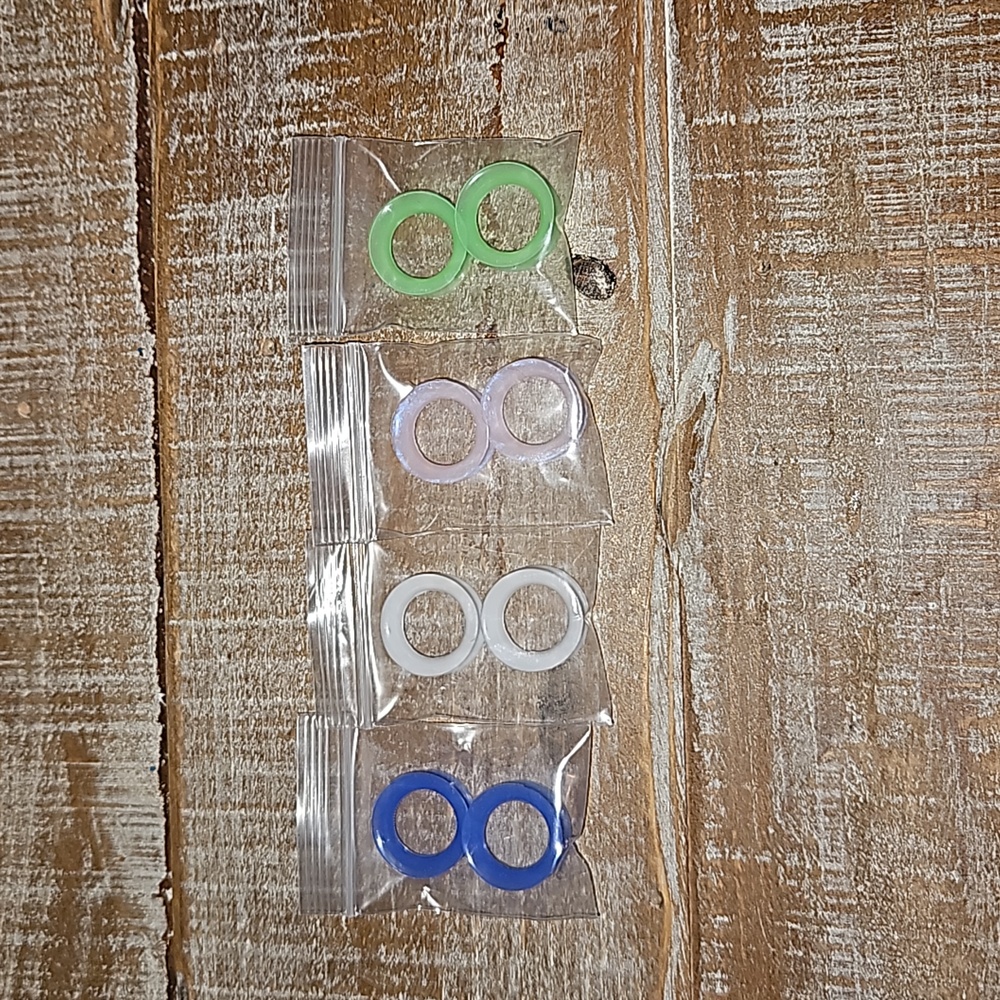 NWOT | Set of 4 | 5/8" Silicone Ear Skins Plugs Tunnels Earrings